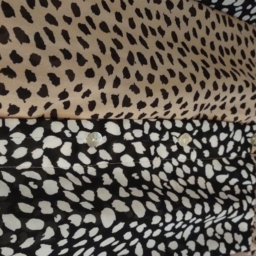 Umgee Leopard Patchwork Button Down Dress - Picture 4 of 5
